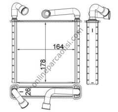 BEHR BHR AH 253 000S | VW GOLF7-PASSAT-TIGUAN-CRAFTER-A3-LEON KALORIFER RADYATÖRÜ