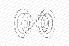 FERODO DDF1986C | JAPON LANCER (CY) FREN DISKI ARKA