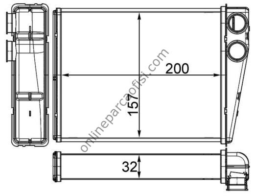 BEHR AH 263 000S | MERCEDES 164-251 KALORIFER RADYATÖRÜ