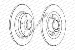 FERODO DDF1731-1 | RENAULT SCENIC III FREN DISKI ARKA