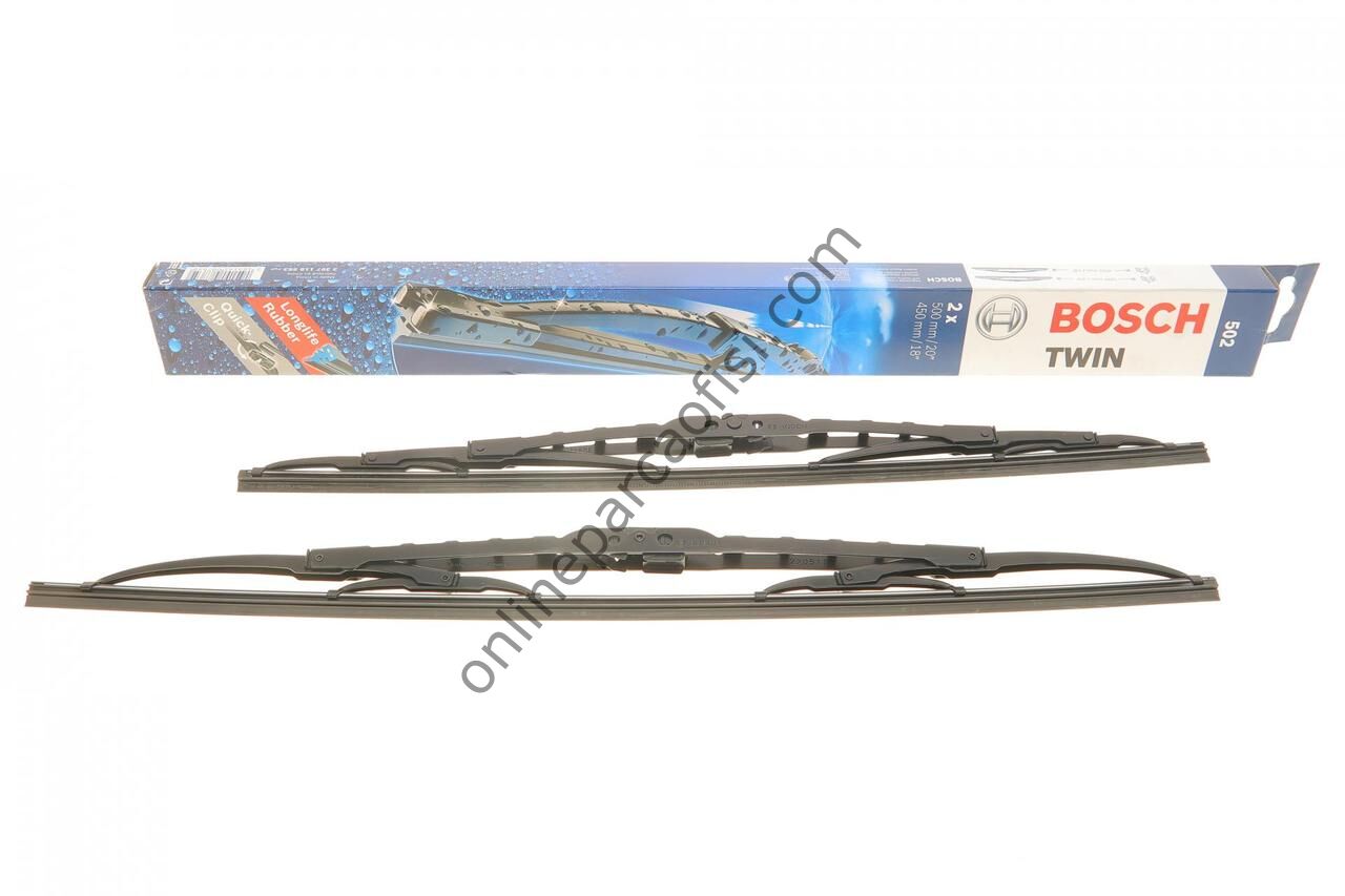 BOSCH 3397118563 | UNI TÜM MODELLER/ACCENT/ACCENT MIL/ACCENT ADM/ACCENT ERA/H100/ELANTRA/SONATA SILECEK SÜPÜRGESI ÖN TAKIM