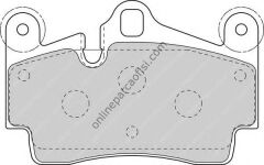 FERODO FDB1627 | VW TOUAREG-Q7-CAYENNE FREN BALATASI ARKA