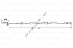 BOSCH BCH 0265007790 | FIAT SUCUDO/EXPERT/JUMPY ABS SENSÖRÜ ÖN