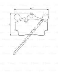 BOSCH 0986424741 | VW TOUAREG-Q7-CAYENNE FREN BALATASI ARKA