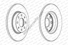 FERODO DDF1784 | FIAT G.PUNTO CORSA D FREN DISKI ÖN