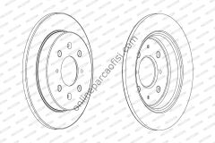 FERODO DDF2244C | JAPON JAZZ (GE, GK) : CITY (GM) 09-12 FREN DISKI ARKA