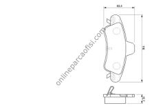 BOSCH 0986424744 | FORD MONDEO FREN BALATASI ARKA