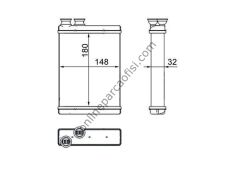 BEHR AH 265 000S | VW POLO-IBIZA-FABIA-A1 KALORIFER RADYATÖRÜ