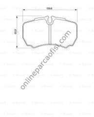 BOSCH 0986424750 | FIAT IVECO DAILY-FORD TRANSIT V347 ÇIFT TEKER FREN BALATASI ARKA