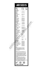 BOSCH 3397118902 | VW GOLF4-BORA-A3-TOLEDO SILECEK SÜPÜRGESI ÖN TAKIM