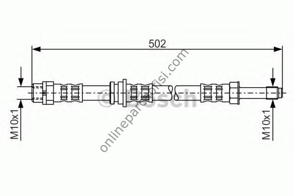 BOSCH BCH 1987476971 | BMW E36-46 FREN HORTUMU ARKA