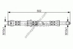 BOSCH BCH 1987476971 | BMW E36-46 FREN HORTUMU ARKA