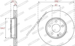 FERODO DDF2760C | MERCEDES W117-246-176-156-242 FREN DISKI ÖN