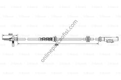 BOSCH 0265007896 | FIAT PUNTO/GRENDE PUNTO/CORSA D ABS KABLOSU ARKA