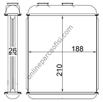BEHR AH 41 000S | OPEL ASTRA G H KALORIFER RADYATÖRÜ