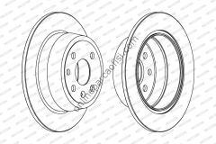 FERODO DDF331C | OPEL VECTRA A/ASTRA F FREN DISKI ARKA