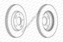 FERODO DDF2187C | KORE I30 / CEED ELANTRA CERATO KONA FREN DISKI ÖN