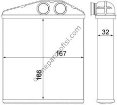 BEHR AH 6 000S | OPEL CORSA C COMBO KALORIFER RADYATÖRÜ