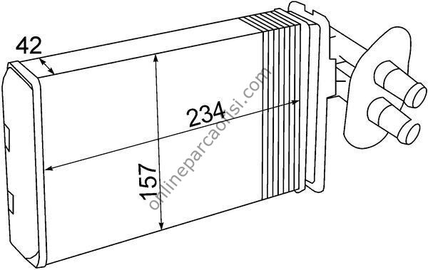 BEHR AH 69 000S | VW T4 KALORIFER RADYATÖRÜ