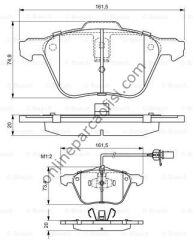 BOSCH 0986424777 | FORD GALAXY FREN BALATASI ÖN