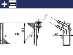 BEHR AH 73 000S | RENAULT CLIO KALORIFER RADYATÖRÜ