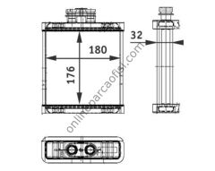 BEHR AH 75 000P | VW POLO-CORDOBA-IBIZA-FABIA KALORIFER RADYATÖRÜ