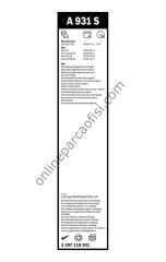 BOSCH 3397118931 | MERCEDES W204-GLK SILECEK SÜPÜRGESI ÖN TAKIM