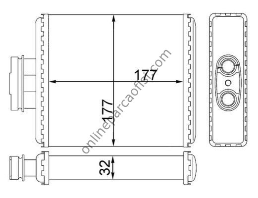 BEHR AH 75 000S | VW POLO-CORDOBA-IBIZA-FABIA KALORIFER RADYATÖRÜ