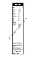 BOSCH 3397118929 | UNI TÜM MODELLER SILECEK SÜPÜRGESI ÖN TAKIM