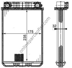 BEHR AH 77 000P | MERCEDES W203-209-230 KALORIFER RADYATÖRÜ