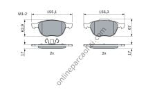 BOSCH 0986424794 | FORD FOCUS/KUGA/S60/MAZDA 3 FREN BALATASI ÖN