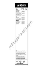 BOSCH 3397118938 | MERCEDES W204-212 SILECEK SÜPÜRGESI ÖN TAKIM