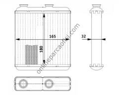 BEHR AH 81 000P | OPEL MERIVA A KALORIFER RADYATÖRÜ
