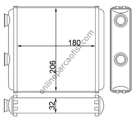 BEHR AH 81 000S | OPEL MERIVA A KALORIFER RADYATÖRÜ