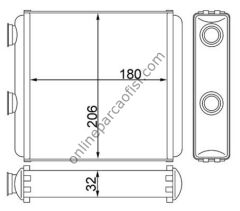 BEHR AH 81 000S | OPEL MERIVA A KALORIFER RADYATÖRÜ