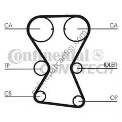 CONTITECH CT 1000 | KORE SONATA/ELANTRA/PROTON/GALANT/LANCER/OUTLANDER/PAJERO TRIGER KAYISI