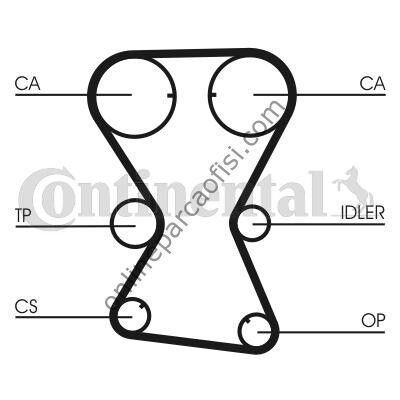 CONTITECH CT 1000 | KORE SONATA/ELANTRA/PROTON/GALANT/LANCER/OUTLANDER/PAJERO TRIGER KAYISI