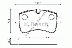 BOSCH 0986494460 | FIAT DAILY IV/V FREN BALATASI ARKA
