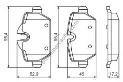 BOSCH BCH 0986494461 | BMW E90-E91-E92-E93-X1 E84 FREN BALATASI ARKA