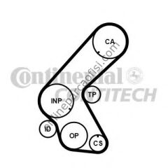CONTITECH CT 1014 | OPEL ASTRA G CORSA C TRIGER KAYISI